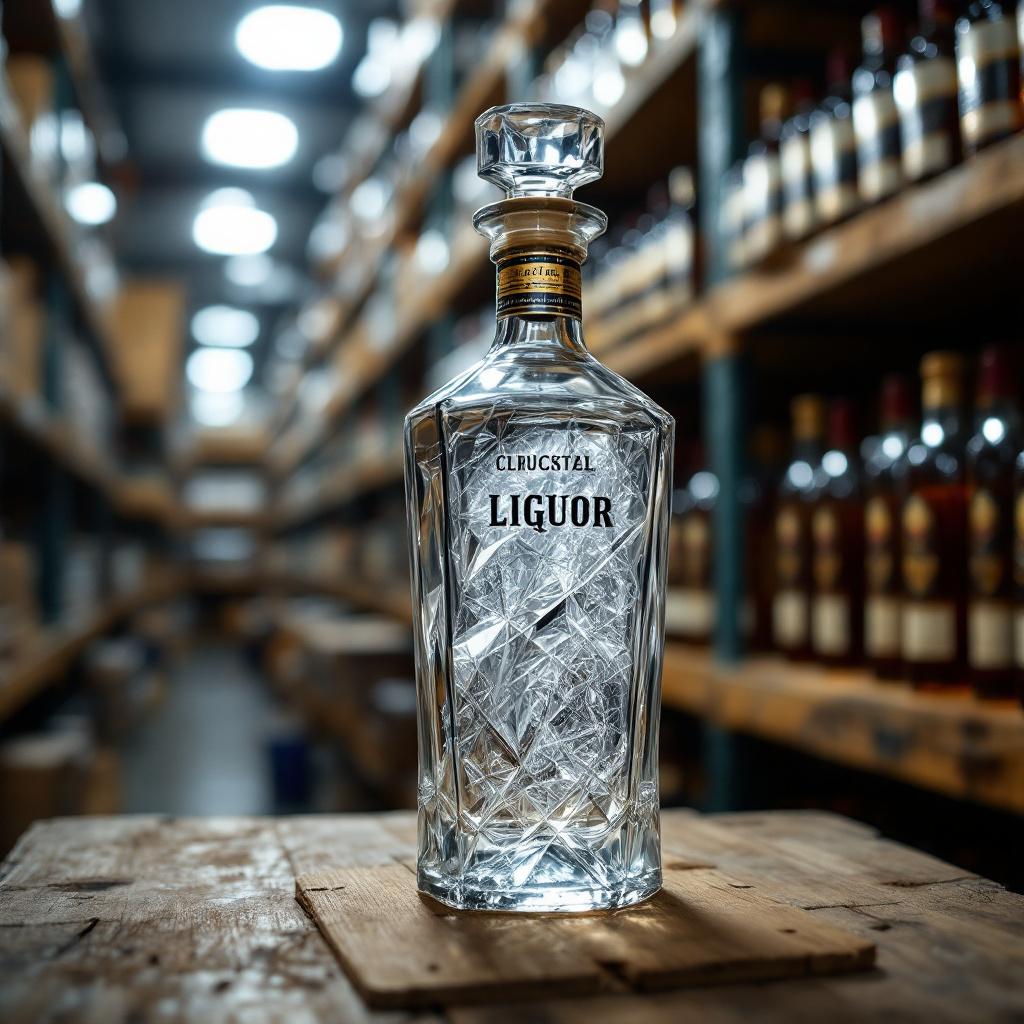 Botella Licorera de Cristal