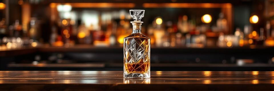 Botella Licorera de Cristal