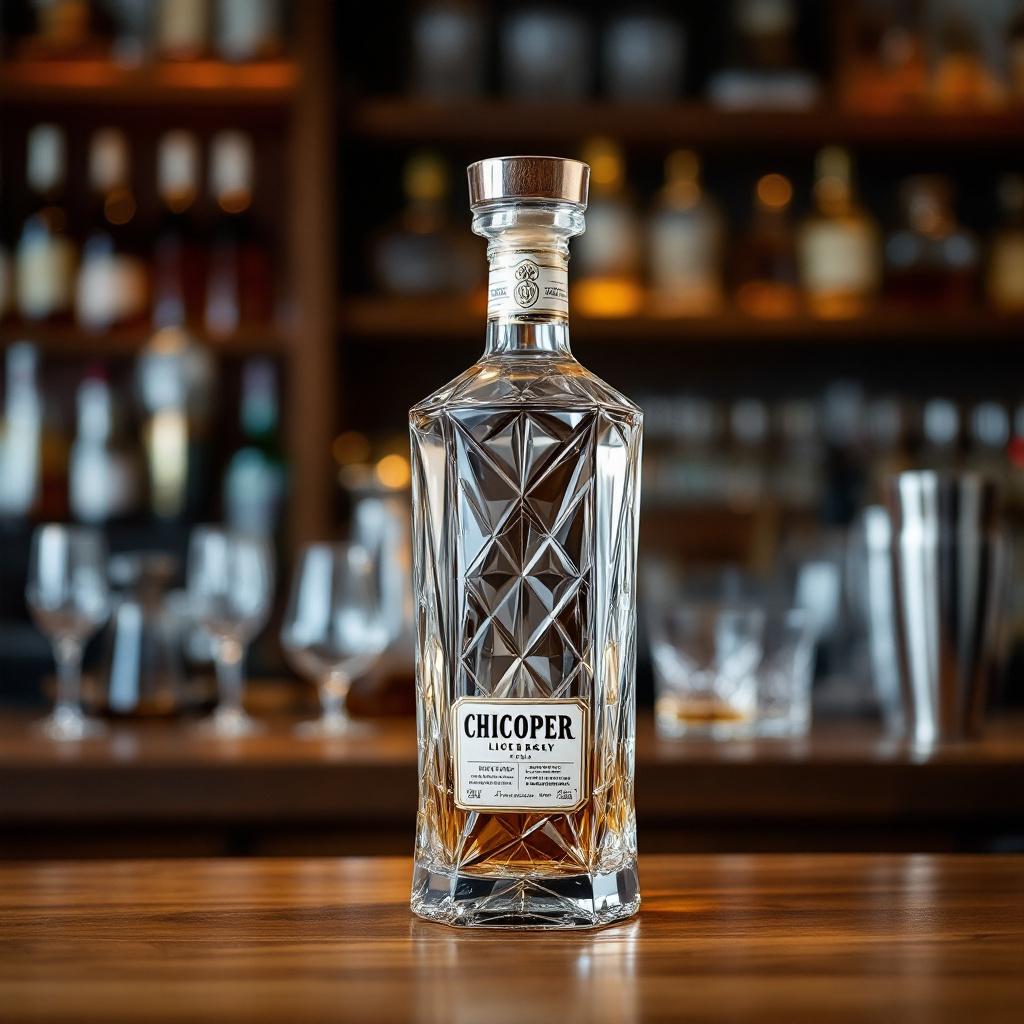 Botella Licorera de Cristal