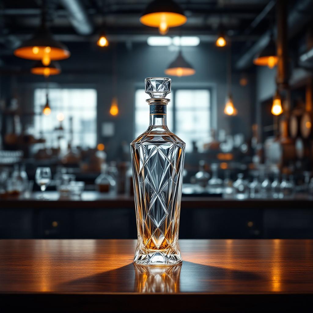 Botella Licorera de Cristal