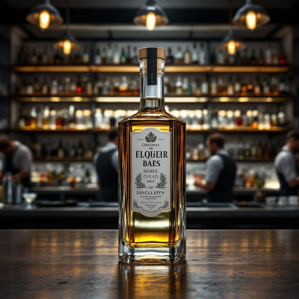 Botella Licorera de Vidrio