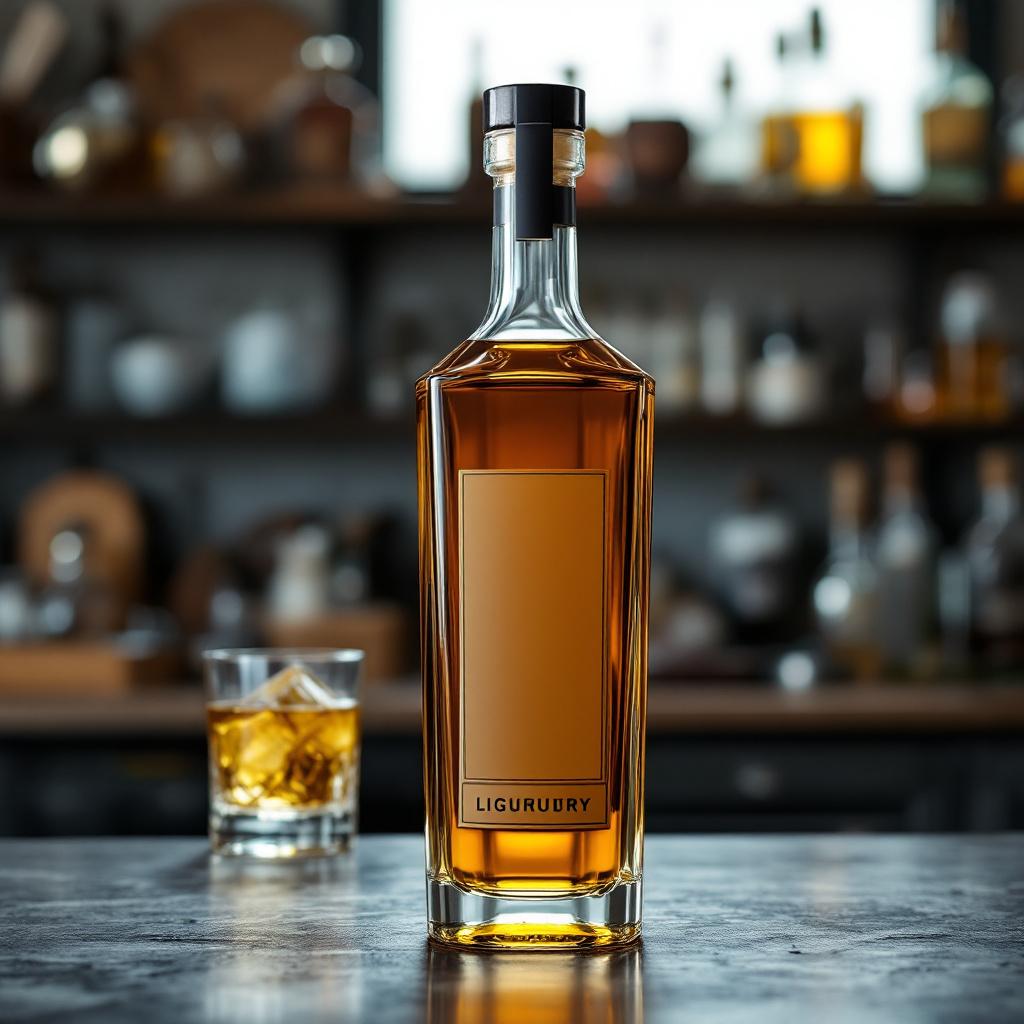 Botella Licorera de Vidrio