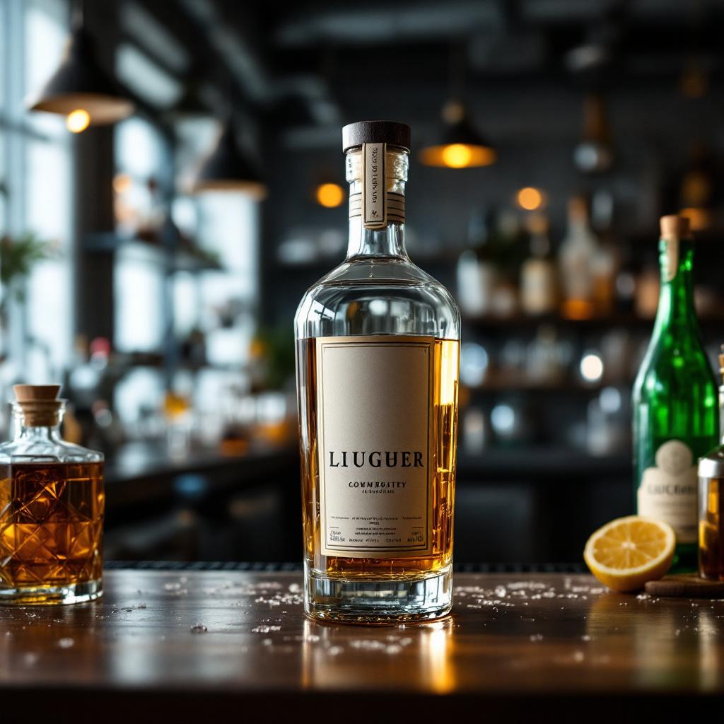 Botella Licorera de Vidrio