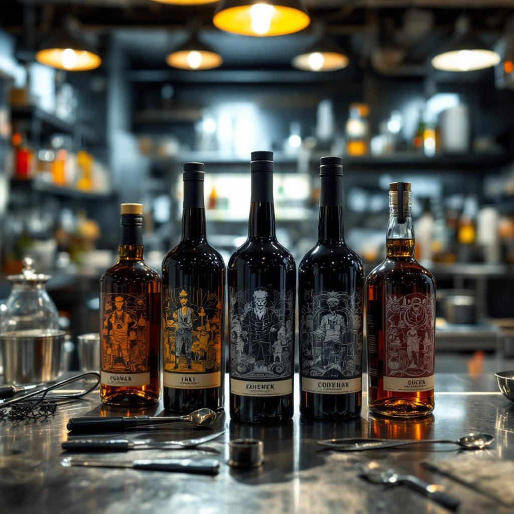 Botella Licorera Decoradas